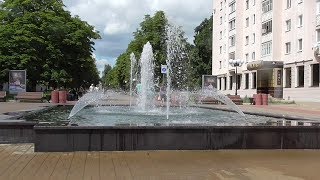 Новый фонтан на бульваре, город Орёл, бульвар Победы, видео 2018 года