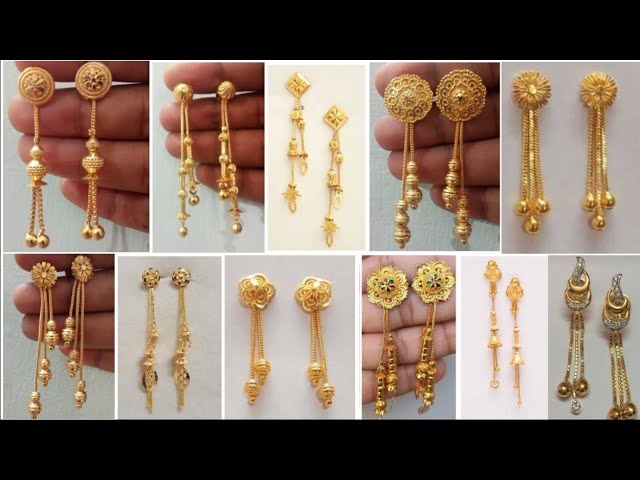 Buy Gold Sui Dhaga Earrings Online for Women  Vaibhav Jewellers