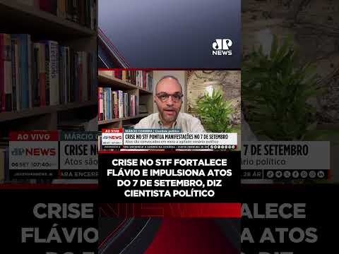 Crise no STF fortalece Flávio e impulsiona atos do 7 de Setembro, diz cientista político #shorts