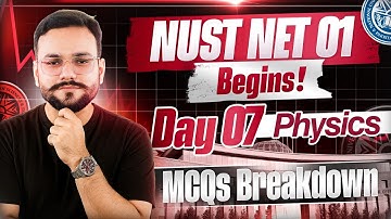 NUST NET 01 28th November Physics Solutions | NUST 28th Nov Physics  Questions | NET 01 Physics