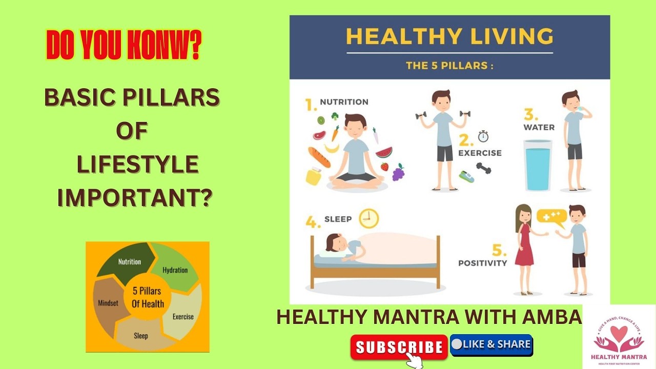 BASIC PILLARS OF HEALTHY LIFESTYLE - YouTube