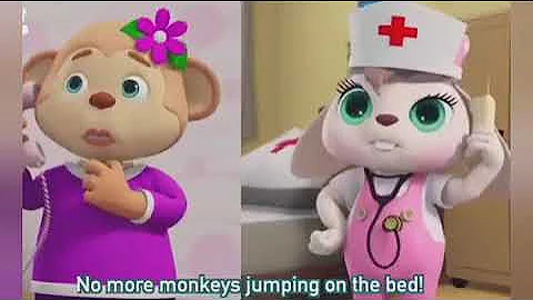 Five Little Monkeys Jumping On The Bed | Part 1 - The Naughty Monkeys | ChuChu TV Kids Songs
