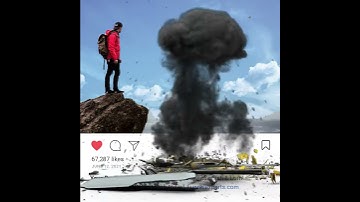 Plane Crash Burn - CreateStudio New Scroll Stoppers