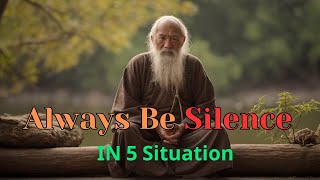 Always Be Silence In 5 Situation | Improve Your Self-respect | A Prowerfull Motivational Story.