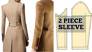 TWO PIECE SLEEVE Drafting | Tailor sleeve | How to | 2 Piece Sleeve | Blazer | Coat | Jacket