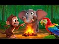 হাতি বিড়াল আর বাঁদরের জঙ্গলের মজার অভিযান 🐘🐱🐵 | বাচ্চাদের গল্প @RohimMystery87