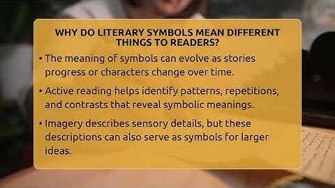 Why Do Literary Symbols Mean Different Things To Readers? - The Prose Path