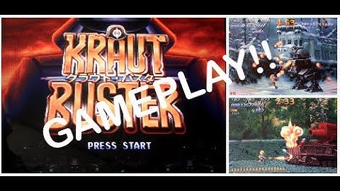 Kraut Buster Level 1-2 Gameplay Video (Meo Geo MVS, Real Arcade Hardware)
