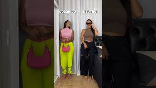 Batalha de looks: colorido ou neutro ? #lookinverno #lookinspiração #moda #modafeminina