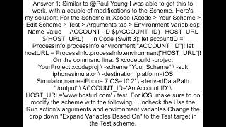 Accessing user defined variables passed in from xcodebuild command line
