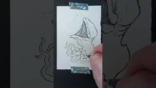 Drawing An Alien Underwater Creature...