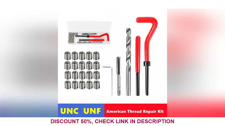UNC UNF American thread repair kit 1/4 5/16 3/8 7/16 1/2, for Restoring Damaged Thread Spanner Wrenc