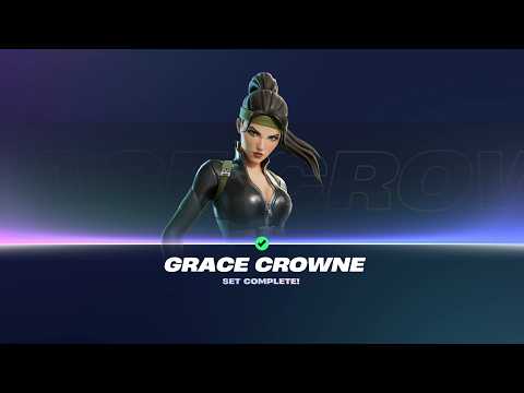 BATTLE PASS CHAPTER 7 SEASON 4 GRACE CROWNE SET COMPLETE ONE SHOT