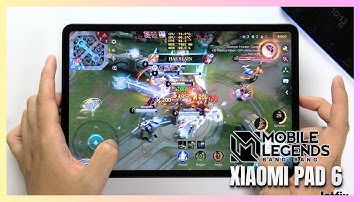 Xiaomi Pad 6 Mobile Legends Gaming test MLBB Update | Snapdragon 870, 144Hz Display