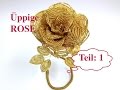 ÜPPIGE ROSE aus GLASPERLEN - Tutorial. Teil 1/2. Anna's Perlen