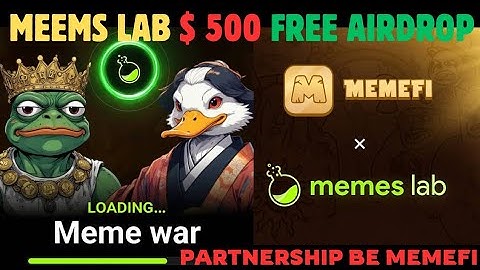 MemeFi New project | Memes lab New Telegram bot | MemeFi New season starts | Memes lab mining bot