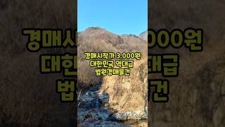 [ 경매 시작가 3천원 역대 최저가 물건  ] (주)남서울부동산 중개법인 박용한 대표 추천