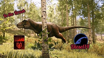 In the brush - path of titans- Mesozoic Era Realism server