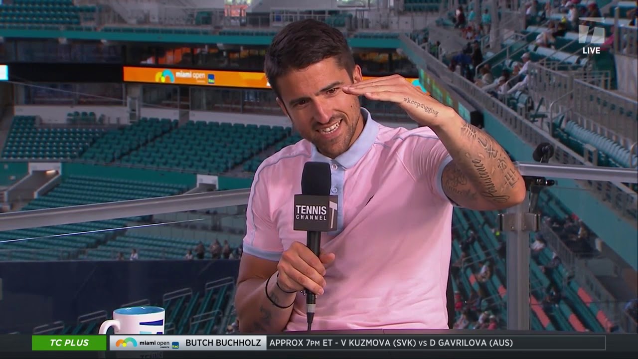 Janko Tipsarevic - 2019 Miami First Round Tennis Channel Desk Interview