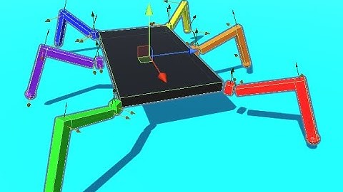 Hexapod learning to walk with reinforcement learning