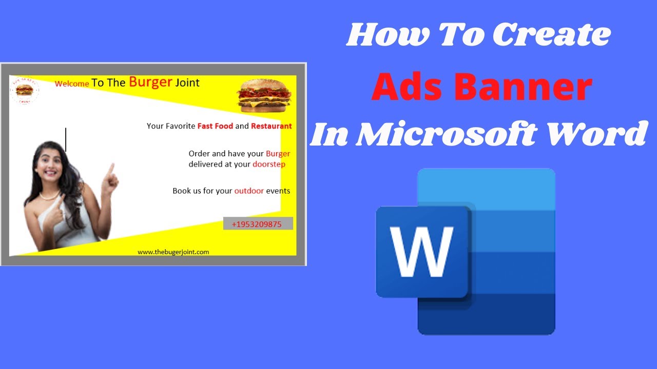 How To Create Ad Banner In Microsoft Word Document YouTube How To Create Ad Banner In Microsoft Word Document YouTube