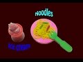 Play Dough Mie _ Play Dough noodles &amp; Ice Cream _ DOH麺＆アイスクリームを再生