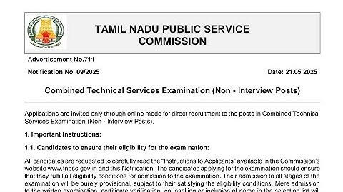 How to Prepare|TNPSC CTS 2025  NOTIFICATION|TNPSC COMBINED TECHNICAL SERVICES|Non interview post ASI