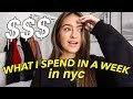WHAT I SPEND IN A WEEK SELF-EMPLOYED IN NYC AT 23