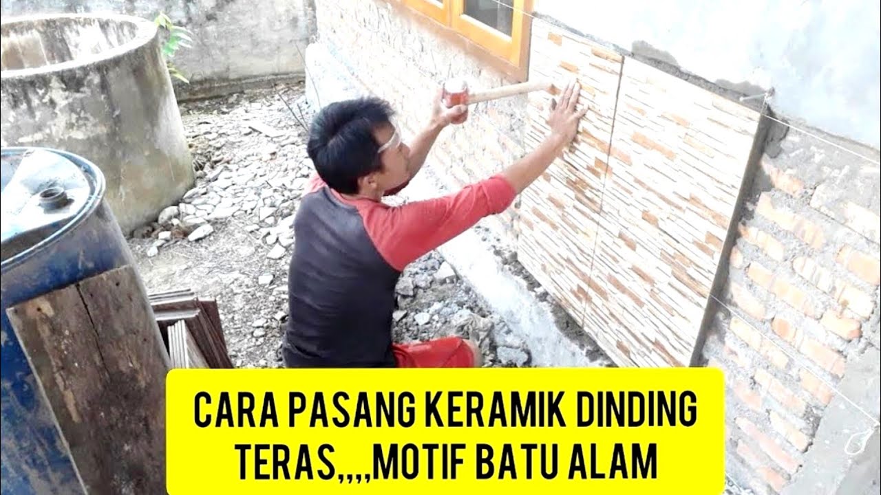 Cara pasang keramik dinding teras yang baik dan benar 