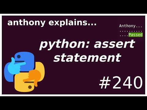 Vídeo: Què és assert Python?