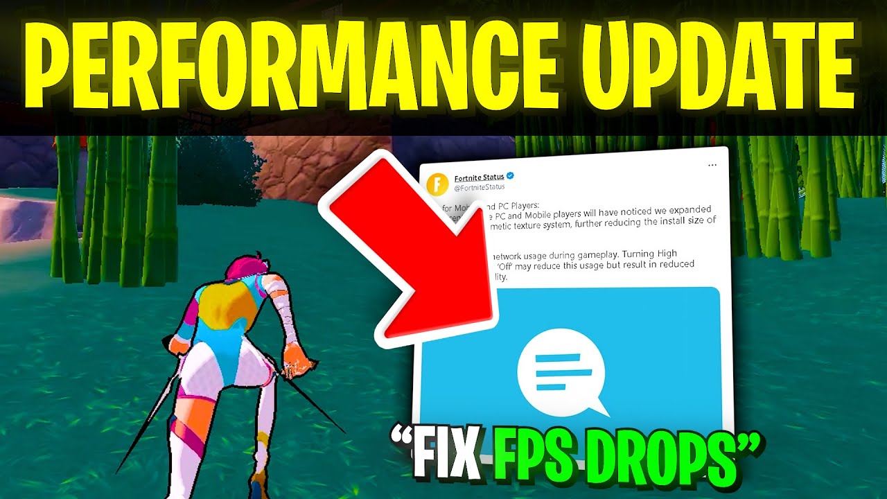 did anyone else have a masive performance decrease... Huge Performance Update in Season 2! (New Setting & Lag Fix) - YouTube