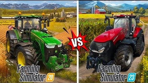 Fs20 vs Fs23 Gameplay Comparision | Farming simulator 20 vs 23