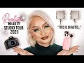 BEAUTY GURU STUDIO TOUR 2021 (*REALISTIC* LOOK) White Backdrop, Canon T6i, Lighting + More | MCDREW