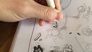 Drawing Cats In The Morning.