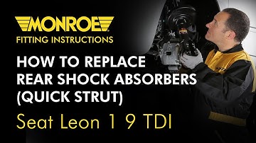 How to replace Rear Shock Absorbers (Quick Strut) - Seat Leon 1 9 TDI