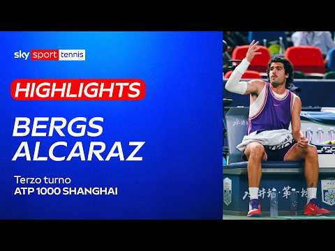 Video Bergs-Alcaraz: gli highlights | ATP 1000 Shanghai