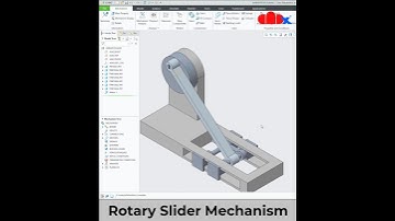 Rotary Slider Mechanism in Creo | shorts | cadx