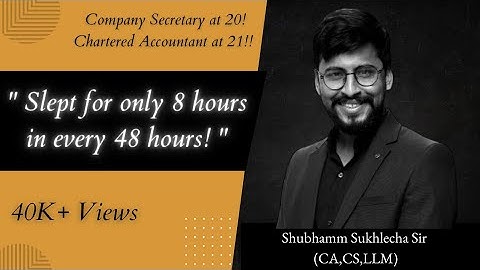 How Shubhamm Sir completed CA,CS and LLB simultaneously? | Shubhamm Sukhlecha Sir |True Inspirations