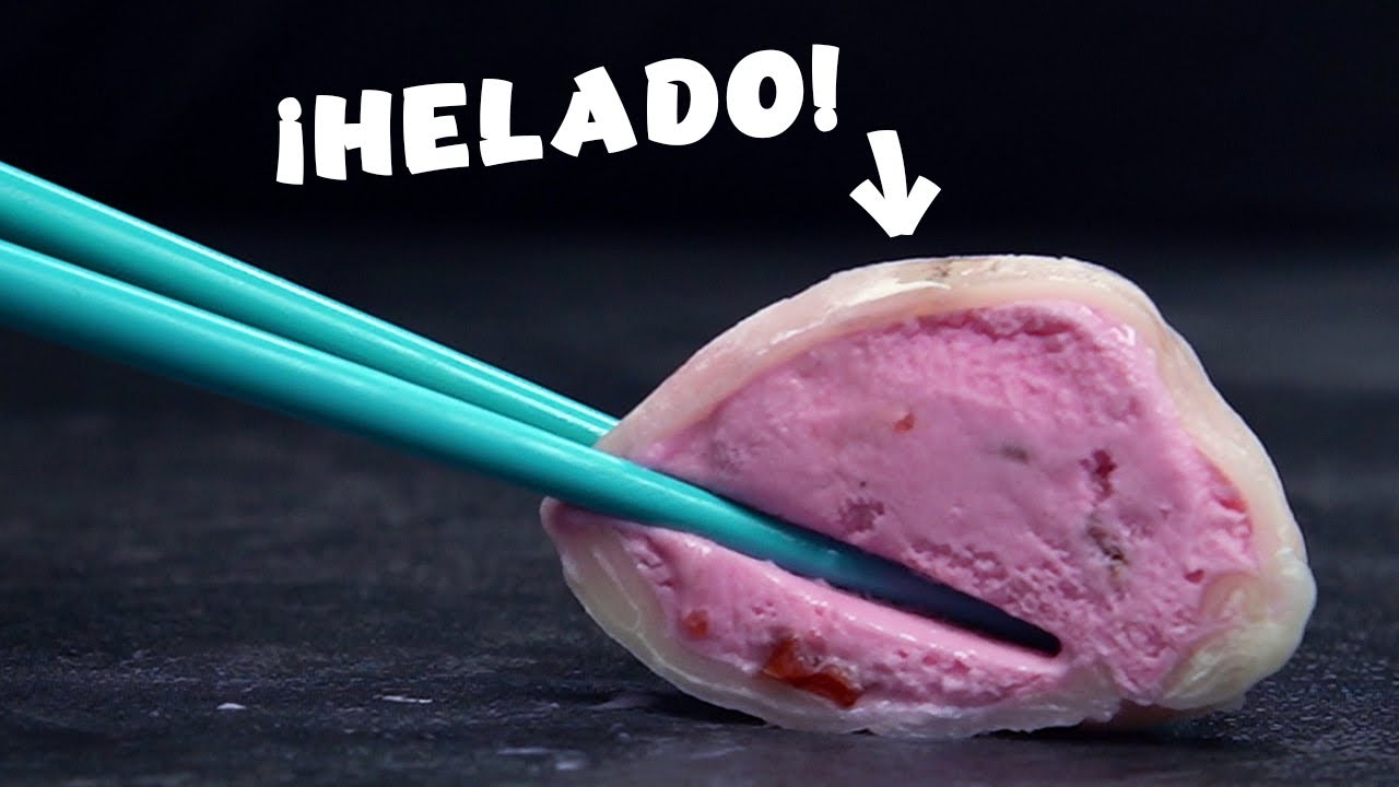 Mochi RELLENO DE HELADO | Receta Japonesa - YouTube