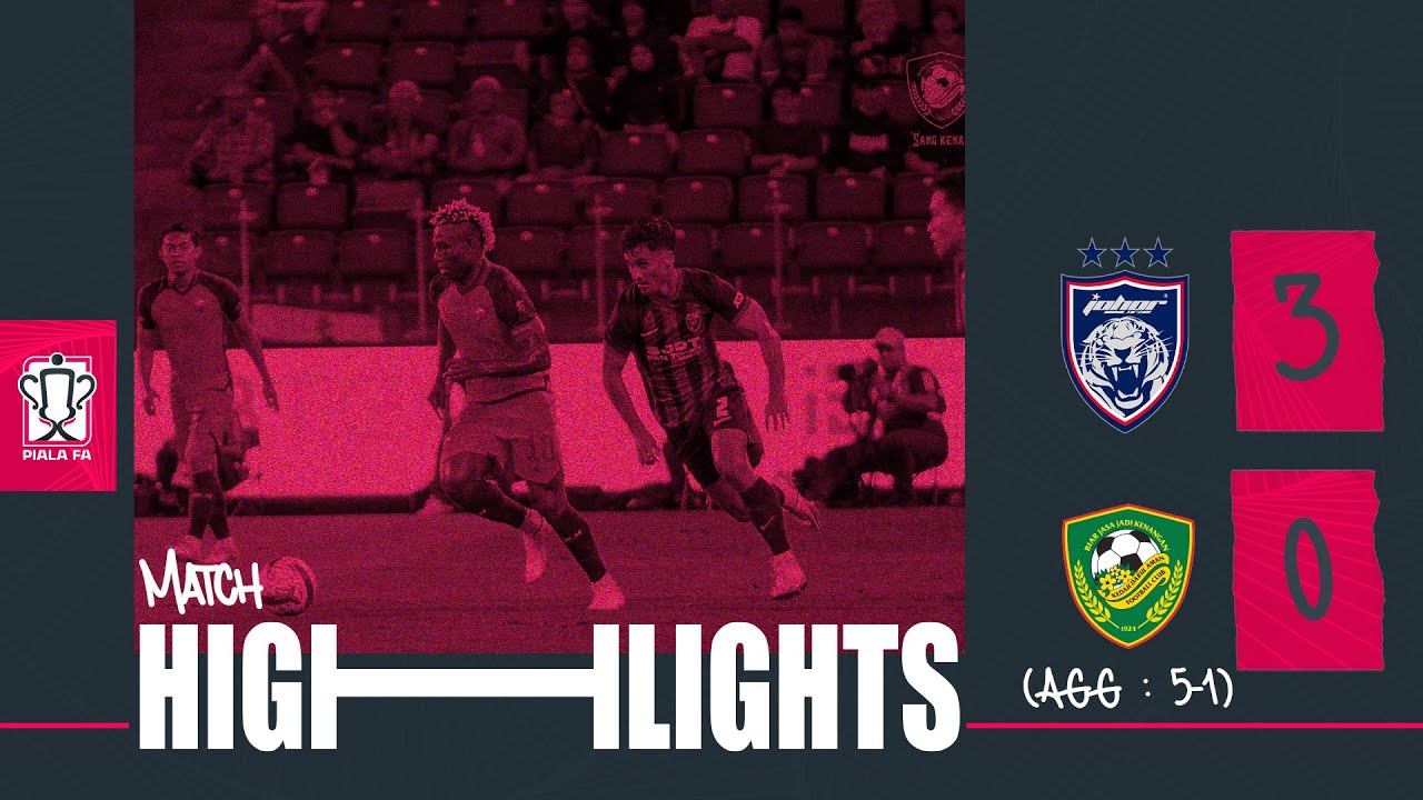 Sorotan Perlawanan: Johor Darul Ta'zim 3(5)-0(1) Kedah Darul Aman FC | SF 2 | Piala FA 2024-25 |