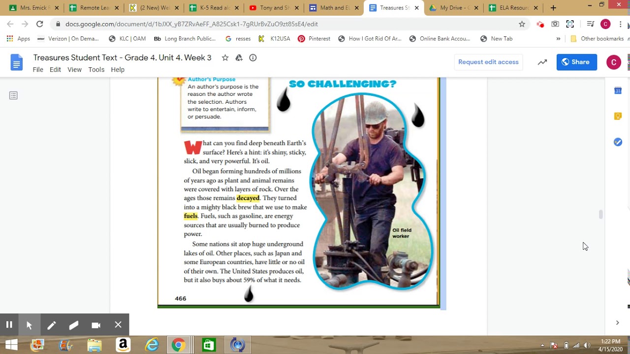 The Power Of Oil Read Aloud and Mini Lesson Apr 15, 2020 128 PM YouTube