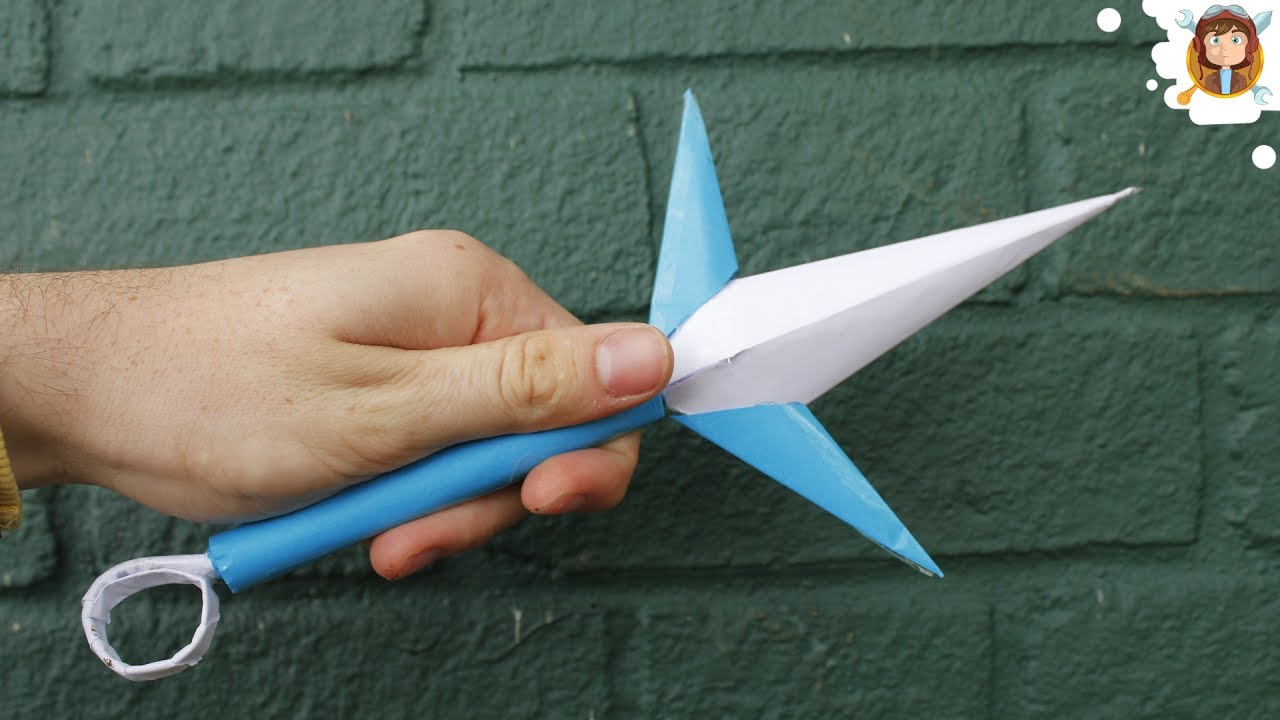 Кунай из картона. Оригами из бумаги кунай из Наруто. Бумажный кунай из Наруто. Кунай Минато. Меч кунай оригами.