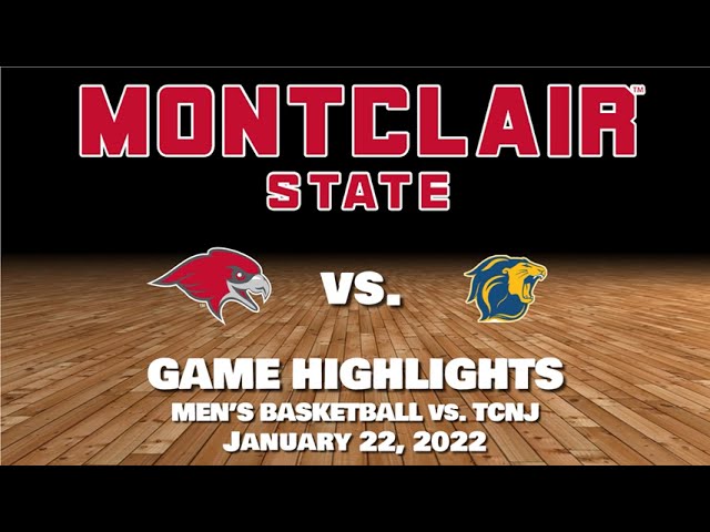 Montclair State Men's Basketball highlights vs TCNJ - January 22, 2022