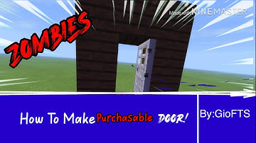 How To Make A Cod Zombies Purchase Door | MCPE | Xbox | PS4 | Java