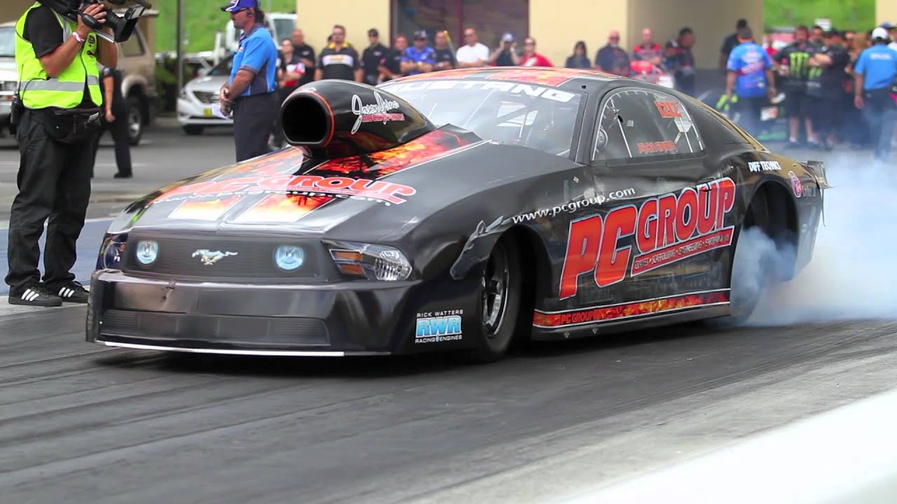 ANDRA Drag Racing - Jason Grima Burnout - YouTube