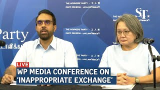 [LIVE] WP media conference on ‘inappropriate exchange’ between Leon Perera, Nicole Seah