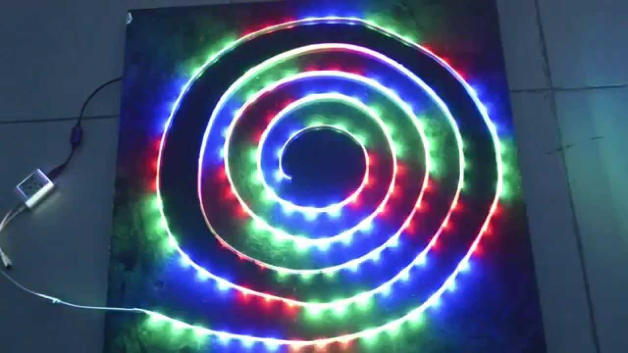 Funktiontest und Lichteffekt von LED Lauflicht Strip mit 1003 IC digital LED  Streifen Set - YouTube