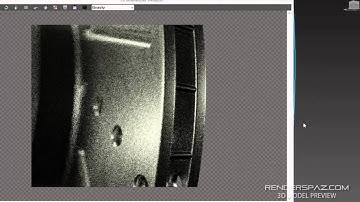 Brake Rotor 3D Model Preview - 3D Studio Max & Octane (no audio)