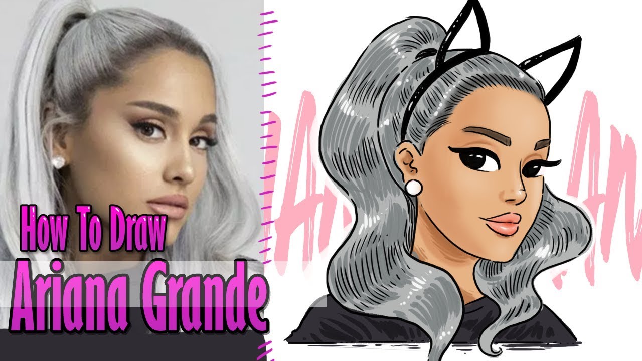 How To Draw Ariana Grande Step By Step Drawing Tutori - vrogue.co