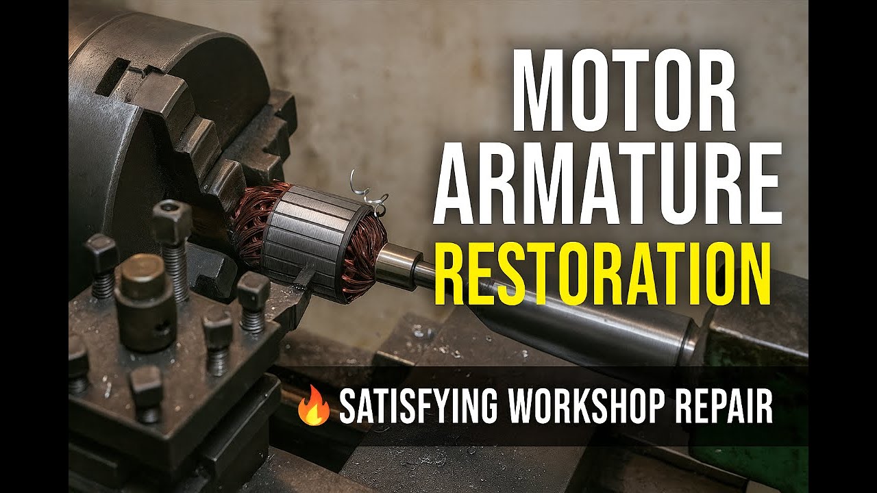 Motor Armature Restoration 🔥 | Satisfying Workshop Repair (No Talk ASMR)